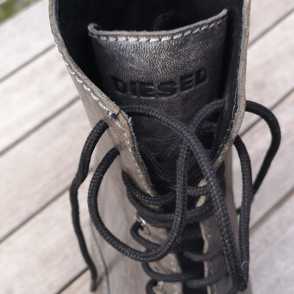 ★ Diesel All Leather Lace-up Ankle Boots - EU 41 - Picture 12 of 14